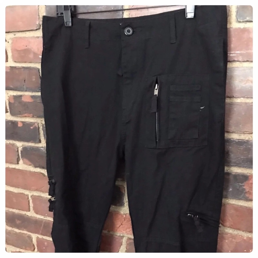 UNION ARMY Black cargo pants Size 33 -32” waist X 31” inseam